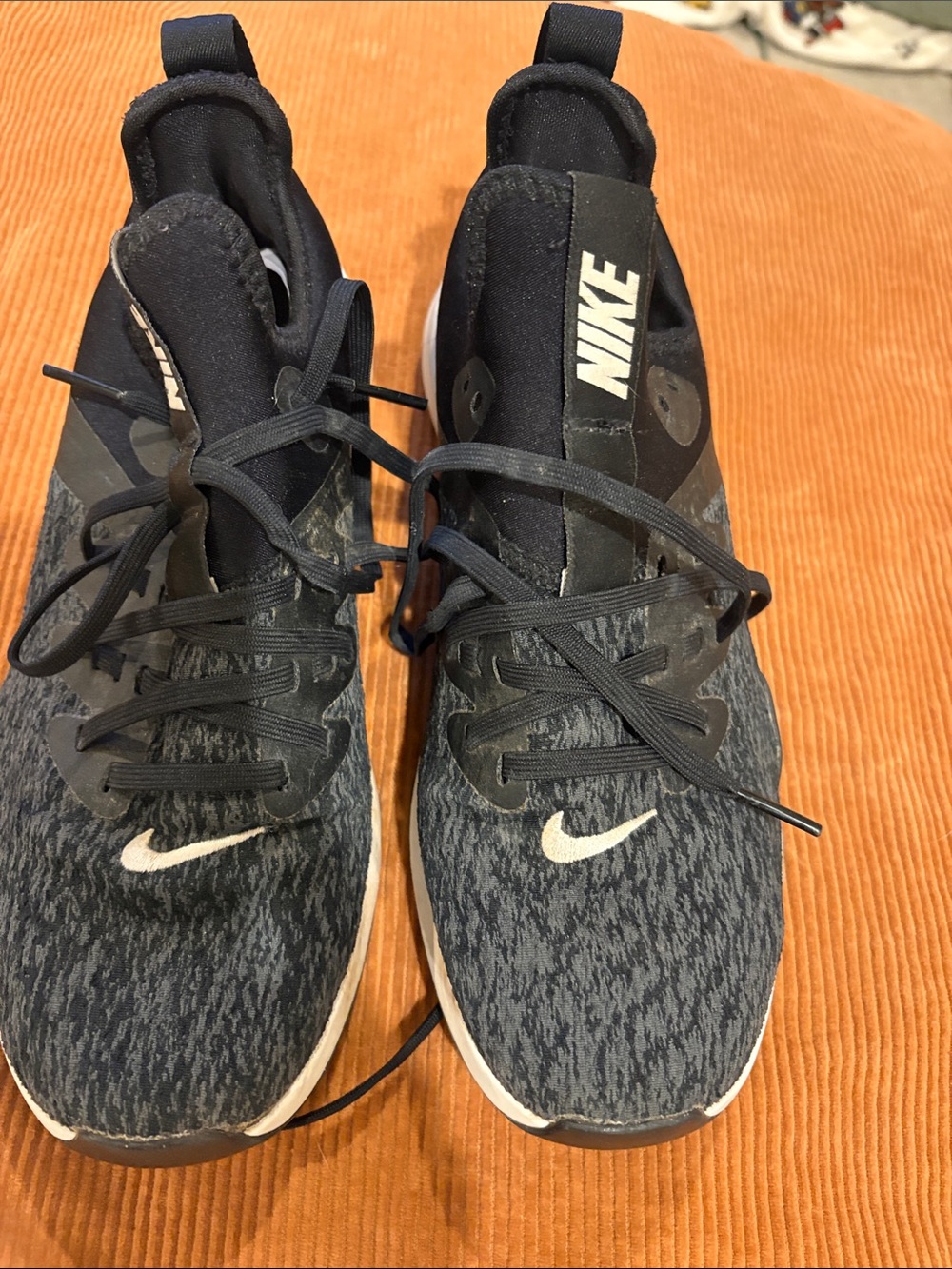 Nike Black & White Knit Training Shoes